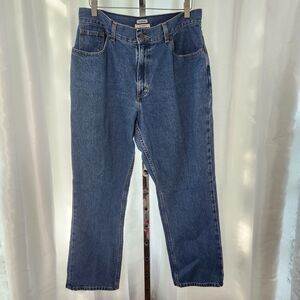 LL Bean Vintage Original Fit Jeans Straight Leg Mom Medium Denim Womens 14 Reg